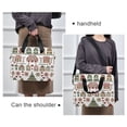 thumbnail image 6 of FORMRS 16" Laptop Bag Carrying Sleeve Case with Handle Travel Shoulder Briefcase, Green Nordic Christmas House, 6 of 8