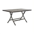 thumbnail image 1 of Safavieh Dillettie Rect Folding Table in Brown, 1 of 3