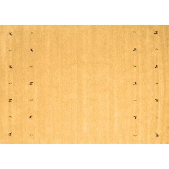 Ahgly Company Indoor Rectangle Solid Brown Modern Area Rugs, 2' x 4'