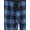 Blue Checkered, variant on DG Hill Mens Pajama Pants, Fleece Pajama Bottoms with Pockets, Plaid or Camo Mens Sleep Pants