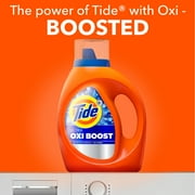 Tide Laundry Detergent Liquid with Ultra Oxi Boost, Advanced Stain Remover, 73 fl oz, 52 Loads