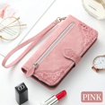 thumbnail image 1 of For Xiaomi Redmi Note 13 Pro Plus 5G Flip Case Zipper Wallet Leather Pouch Redmi Note 13 Pro 4G Case Phone Mi 13T Poco F6 Funda Pink Poco F6 5G, 1 of 6
