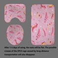 thumbnail image 4 of 4PCS Western Shower Curtain Set, Waterproof Fabric Black Shower Curtain, Non-Slip Bath Mat Bathroom Rugs, Boho Cow Bull Skull Cactus Aztec Tribal Abstract Geometric Southwest Bathroom Decor, 4 of 7