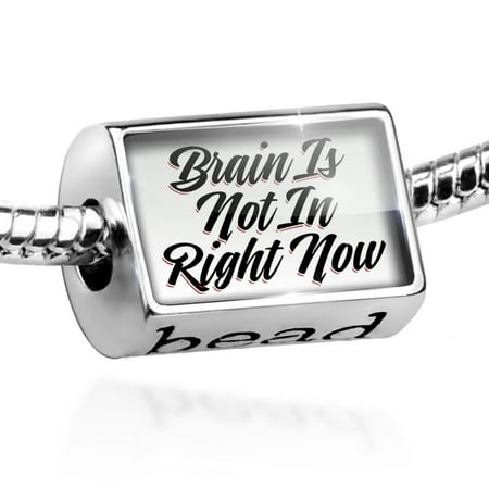 Bead Vintage Lettering Brain Is Not In Right Now Charm Fits All European