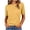 Yellow, variant on Maplenight Womens Basic Crew Neck T Shirts Knit Short Sleeve Tops Soft Casual Layering Everyday Office Work Summer Tops