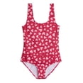 thumbnail image 4 of Real Essentials 3 Pack: Girl's Surf UPF 50+ Printed One Piece Beach Swimsuit - Swimwear for Girls, 4 of 5