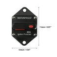 thumbnail image 5 of Unique Bargains Waterproof 60A Circuit Breaker Inline Holder Resettable Fuse 12V- 48VDC for Automotive RV Marine, 5 of 7