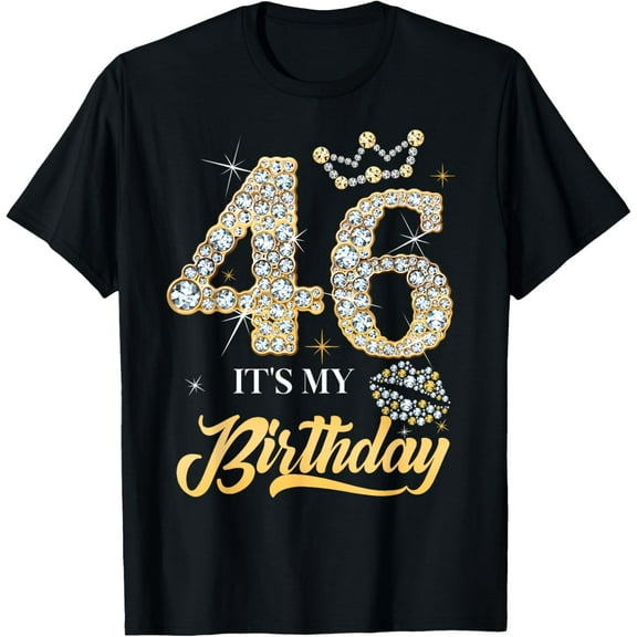 It's My 46th Birthday Diamond Shoes 46 Years Old Women T-Shirt