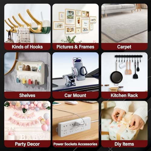 2In x 10Ft Heavy Duty Double Sided Tape, Removable Nano Tape, Transparent Multipurpose Mounting Tape for Home and Office
