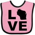 thumbnail image 3 of Inktastic Love Wisconsin Boys or Girls Baby Bib, 3 of 4