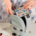 thumbnail image 6 of Leather Card Holder Wallet with Zipper RFID Blocking 9 Card Slots 2 Coin Pockets Compact Pocket Size Happy Easter Eggs, 6 of 7