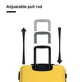 thumbnail image 4 of Suitcase Hardshell Luggage Set: ABS Lightweight Carry-On with 360° Spinner Wheels, TSA Lock and Two Hooks Design for Travel(Yellow, 3-Piece Set (20/24/28)), 4 of 7