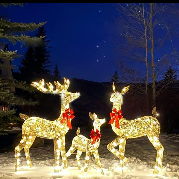 Lighted deer cheap
