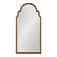 thumbnail image 3 of Kate and Laurel Hogan Wood Framed Arched Wall Mirror, 24 x 48, Rustic Brown, Farmhouse Moroccan Mirror for Wall, 3 of 8