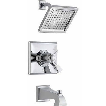 Delta Dryden Dual Function Pressure Balanced Thermostatic Bath and Shower Trim with Internal Volume Control Less Rough-in, Available in Various
