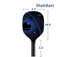 thumbnail image 2 of Pickleball Paddle with Protective Cover Comfort Nonslip Grip Professional Durable Pickle Ball Racquet for Intermediate Players Training, 2 of 5