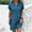 Blue, variant on Wedding Guest Dresses 2026 Solid Color Sun Dress V Neck Short Sleeve Graduation Oversized Spring Dresses for Women 2026 Beach Necessities for Date Night M