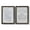 Barnwood Black, variant on Subtle Transitions I - Premium Framed Canvas 2 Piece Set - Ready to Hang