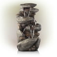 thumbnail image 5 of Alpine Corporation 4-Tier Rock Water Outdoor Electric Fountain with LED Lights, 5 of 12