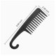 thumbnail image 3 of Peine desenredante de dientes anchos Yuxing Mango curvo para cabello rizado negro, 3 of 5