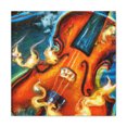 thumbnail image 1 of Violin's Surreal Strains - Canvas, 1 of 10