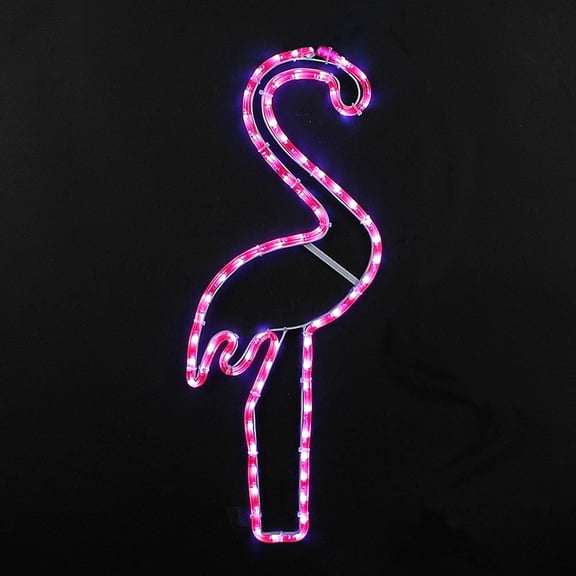Novelty Lights 24" Tropical Pink Flamingo LED Rope Light Motif
