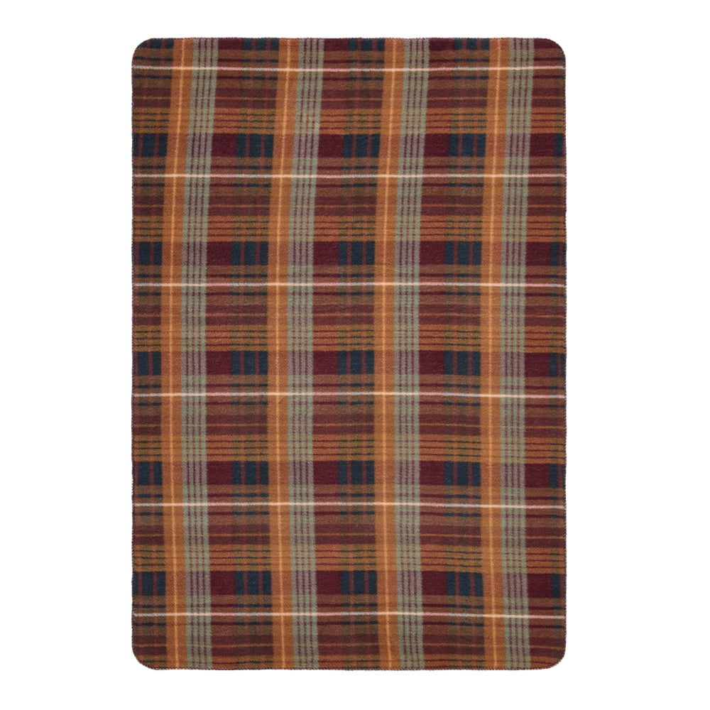 Better Homes & Gardens Crimson Plaid Faux Wool Reverse to Faux Fur Throw, 50" x 72"
