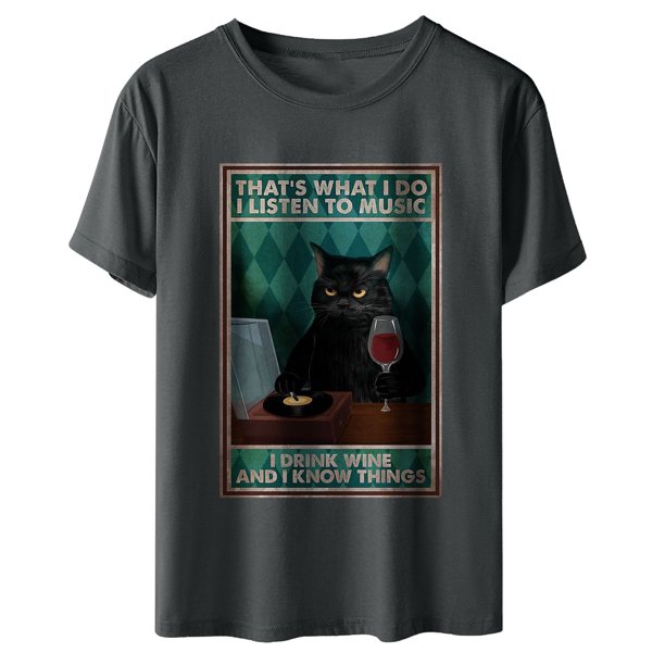 Camiseta de mujer Camisetas divertidas de manga corta Camiseta estampada Tops Blusa Regalo para mujer Fridja zx1522