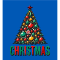 thumbnail image 2 of Christmas Tree Adult Royal Blue Crew Neck Short Sleeve Tee-Medium, 2 of 2