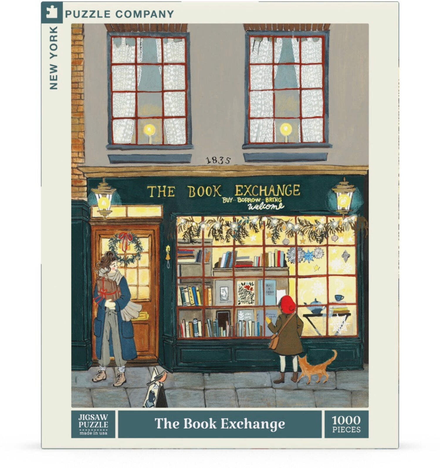 New York Puzzle Company The Book Exchange 1000 Piece Jigsaw Puzzle