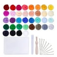 thumbnail image 1 of Felting Roving Kit 36 Colors Felting Set Felting Diy Felt Balls Wet And Dry Felting Diy Craft Set Beginners Needle Felt Tools Xingzhi, 1 of 7