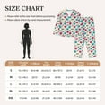 thumbnail image 4 of Pofeuu heart Skull cute Print Womens Pajamas Set Long Sleeve Sleepwear Button Down Nightwear Soft Pj Lounge Sets Button Down Pajamas Women-X-Large, 4 of 7