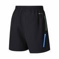 thumbnail image 4 of Men's Quick Dry Workout Shorts Drawstring Athletic Performance Shorts with Zipper Pockets for Gym Training Outdoor, 4 of 5
