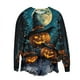 thumbnail image 4 of Ailaofu Halloween Sweatshirts For Women Long Sleeve Graphic Crewneck Sweatshirt Pullover Tops Fall Fashion Clothing, 4 of 5