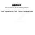 thumbnail image 2 of CMX Front Rear Disc Brake Rotors Drums Kit for Car 2006 Toyota Camry with 296mm Diameter Rotor K8-101993, 2 of 11