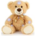 thumbnail image 2 of Osito de peluche luminoso, oso LED suave con luces, osito de peluche con luz nocturna brillante para niños en San Valentín y Navidad, 14 pulgadas, 2 of 5