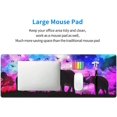 thumbnail image 6 of Abstract Elephant Forest Landscape Mouse Pad Extended Large Gaming Mouse Pad XL Oversized Desk Pad Stitched Edges Non-Slip Mat 31.5 X 11.8 Inch, 6 of 14