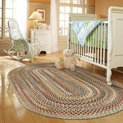 Spring Garden Braided Rug Gold Multi