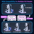 thumbnail image 3 of VILCORN PS5 RGB Stand Cooling Station, Gamepads Charging with LED Indicator Board, for PS5 Slim/Pro, 3 of 11