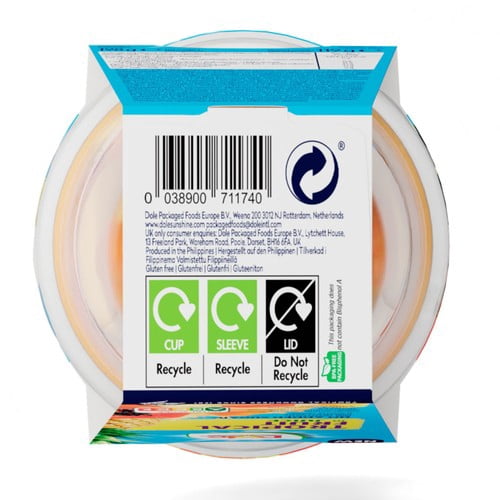 Dole Tropical Fruit In Juice Fruit Pot 198g, British Import (Pack of 3)