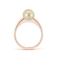 thumbnail image 2 of ANGARA Solitaire Golden South Sea Cultured Pearl Dome Ring in 14K Rose Gold for Women | June Birthstone, Birthday, Anniversary, Jewelry Gift for Women | Pearl Ring, 2 of 8