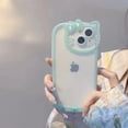 thumbnail image 1 of Original Sanrio Hello Kitty Transparent Case For iPhone 15 14 13 11 12 Pro Max XS XR 8 Plus Cute Soft Shockproof iPhon Cover Y2K RJ, 1 of 6