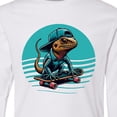thumbnail image 4 of Inktastic Skateboarding Lizard Funny Skateboard Long Sleeve Youth T-Shirt, 4 of 5