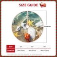 thumbnail image 2 of Rateoe Seashell On The Beach Pattern Christmas Tree Skirt with Ties , Christmas Tree Decorations, Farmhouse Christmas Decor Xmas Holiday Decorations-30", 2 of 6
