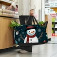 thumbnail image 6 of Snowman Reusable Foldable Oxford Cloth Storage Bins: Large Capacity Shopping Bags for Laundry and More, 6 of 7