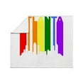 thumbnail image 3 of CafePress - Atlanta Gay Pride Rainbow Cityscape Throw Blanket - Soft Fleece Throw Blanket, 50"x60" for All Ages, 3 of 4