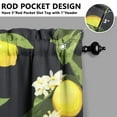thumbnail image 5 of Kitchen Curtains 36 Inch Short - 3 Panel Set Lemon Print, Rod Pocket Window Curtains 100% Polyester, Cute Fruit Valance for Farmhouse, Cafe, Living Room, Bedroom, Easy Wash, 5 of 6