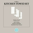 thumbnail image 6 of Martha Stewart Modern Waffle Kitchen Towel Set 6-Pack, Linen, 16"x28", 6 of 11