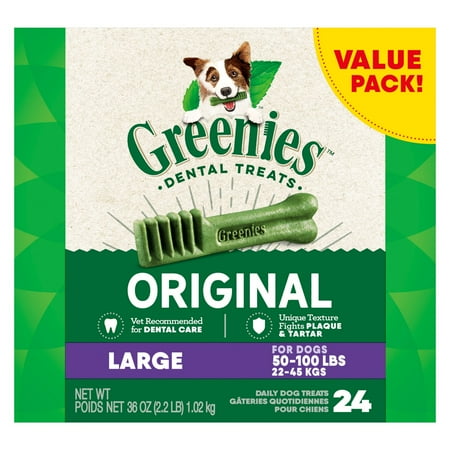 UPC: 0642863101069 | Greenies Original Flavor Dental Treats for Dogs  36 oz Box