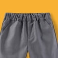 thumbnail image 5 of LIBRCLO Kids Shorts for Boys Size 13 Years Elastic Waist Wrinkle Free Shorts School Uniform Casual Dress Pants Gray, 5 of 6